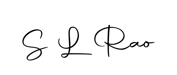 Create a beautiful signature design for name S L Rao. With this signature (Autography-DOLnW) fonts, you can make a handwritten signature for free. S L Rao signature style 10 images and pictures png