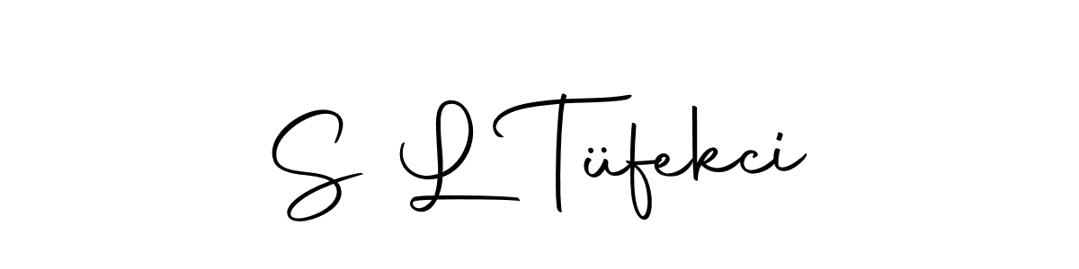 You should practise on your own different ways (Autography-DOLnW) to write your name (S L Tüfekci) in signature. don't let someone else do it for you. S L Tüfekci signature style 10 images and pictures png