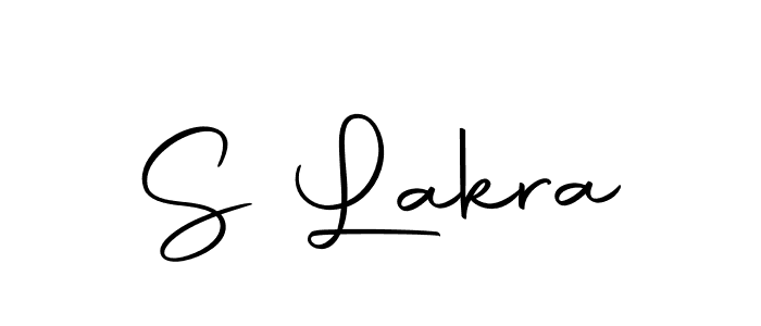 Use a signature maker to create a handwritten signature online. With this signature software, you can design (Autography-DOLnW) your own signature for name S Lakra. S Lakra signature style 10 images and pictures png