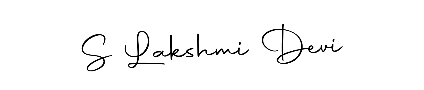 Create a beautiful signature design for name S Lakshmi Devi. With this signature (Autography-DOLnW) fonts, you can make a handwritten signature for free. S Lakshmi Devi signature style 10 images and pictures png