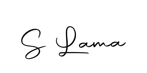 Design your own signature with our free online signature maker. With this signature software, you can create a handwritten (Autography-DOLnW) signature for name S Lama. S Lama signature style 10 images and pictures png