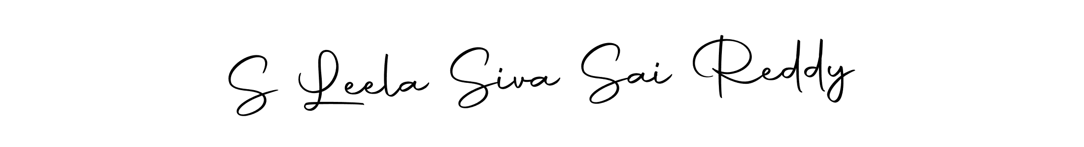 Also we have S Leela Siva Sai Reddy name is the best signature style. Create professional handwritten signature collection using Autography-DOLnW autograph style. S Leela Siva Sai Reddy signature style 10 images and pictures png