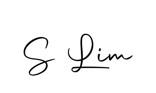 Create a beautiful signature design for name S Lim. With this signature (Autography-DOLnW) fonts, you can make a handwritten signature for free. S Lim signature style 10 images and pictures png