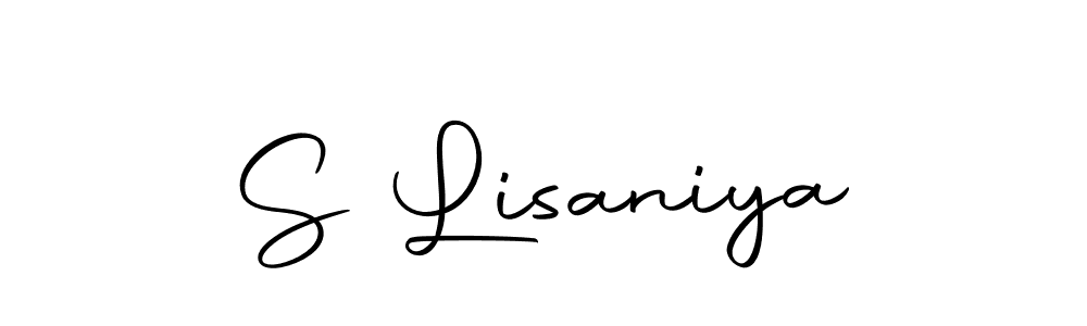 Make a beautiful signature design for name S Lisaniya. Use this online signature maker to create a handwritten signature for free. S Lisaniya signature style 10 images and pictures png