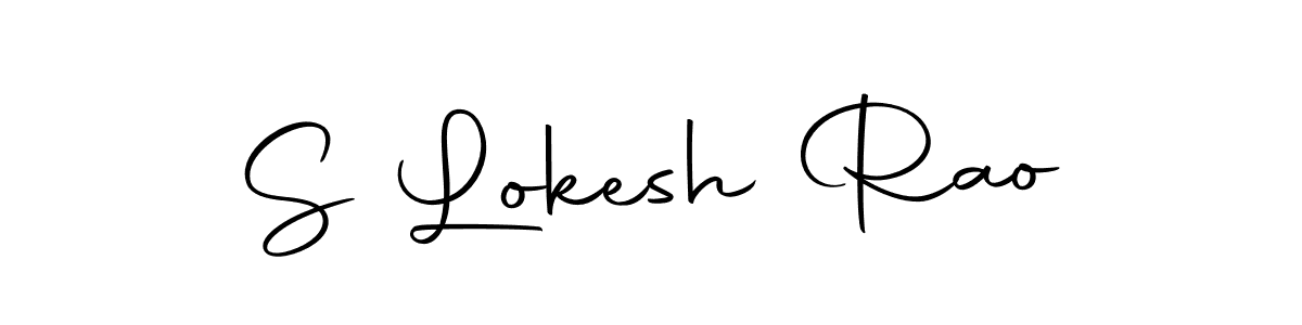 Make a beautiful signature design for name S Lokesh Rao. With this signature (Autography-DOLnW) style, you can create a handwritten signature for free. S Lokesh Rao signature style 10 images and pictures png