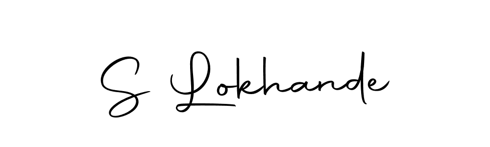 Make a beautiful signature design for name S Lokhande. Use this online signature maker to create a handwritten signature for free. S Lokhande signature style 10 images and pictures png