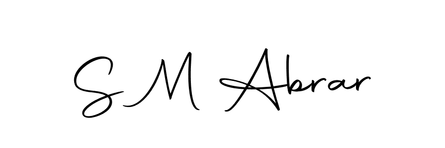 The best way (Autography-DOLnW) to make a short signature is to pick only two or three words in your name. The name S M Abrar include a total of six letters. For converting this name. S M Abrar signature style 10 images and pictures png