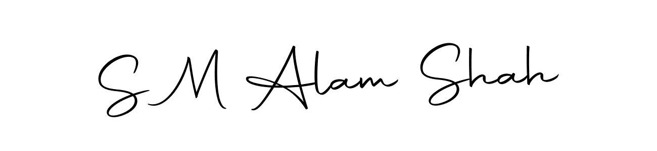 Use a signature maker to create a handwritten signature online. With this signature software, you can design (Autography-DOLnW) your own signature for name S M Alam Shah. S M Alam Shah signature style 10 images and pictures png