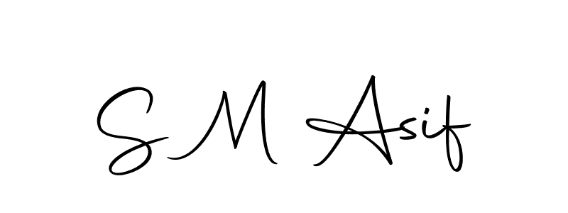 The best way (Autography-DOLnW) to make a short signature is to pick only two or three words in your name. The name S M Asif include a total of six letters. For converting this name. S M Asif signature style 10 images and pictures png