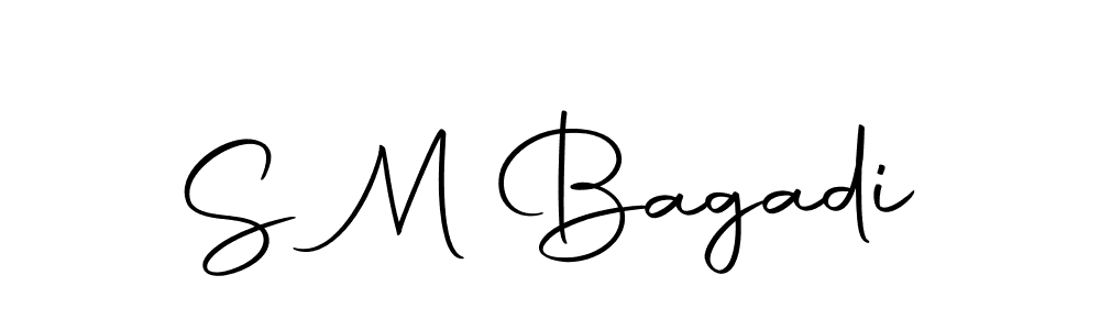 if you are searching for the best signature style for your name S M Bagadi. so please give up your signature search. here we have designed multiple signature styles  using Autography-DOLnW. S M Bagadi signature style 10 images and pictures png