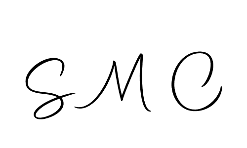 You should practise on your own different ways (Autography-DOLnW) to write your name (S M C) in signature. don't let someone else do it for you. S M C signature style 10 images and pictures png