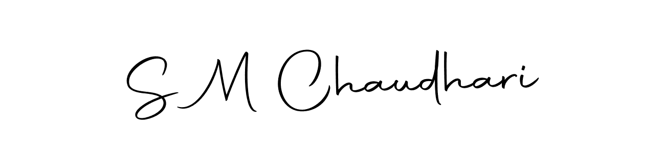 Make a beautiful signature design for name S M Chaudhari. Use this online signature maker to create a handwritten signature for free. S M Chaudhari signature style 10 images and pictures png