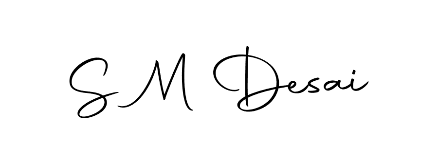 S M Desai stylish signature style. Best Handwritten Sign (Autography-DOLnW) for my name. Handwritten Signature Collection Ideas for my name S M Desai. S M Desai signature style 10 images and pictures png
