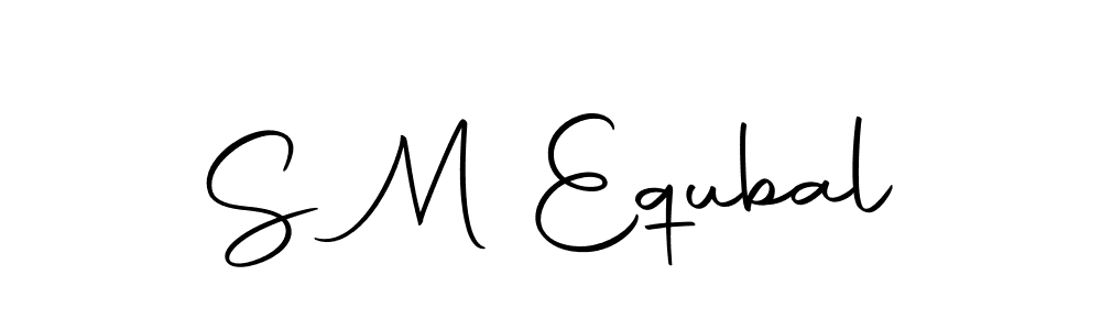 You should practise on your own different ways (Autography-DOLnW) to write your name (S M Equbal) in signature. don't let someone else do it for you. S M Equbal signature style 10 images and pictures png