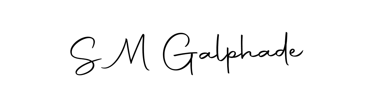 Make a beautiful signature design for name S M Galphade. With this signature (Autography-DOLnW) style, you can create a handwritten signature for free. S M Galphade signature style 10 images and pictures png