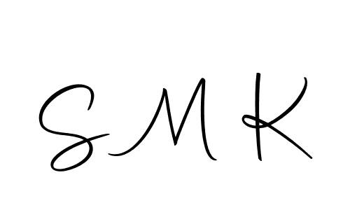 Similarly Autography-DOLnW is the best handwritten signature design. Signature creator online .You can use it as an online autograph creator for name S M K. S M K signature style 10 images and pictures png