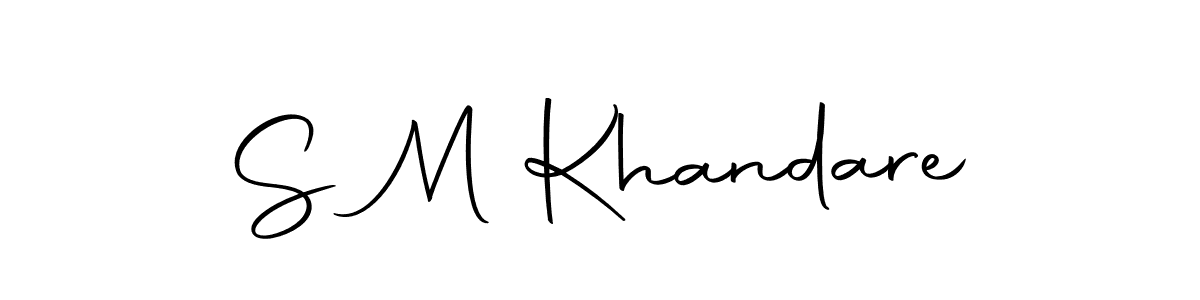 S M Khandare stylish signature style. Best Handwritten Sign (Autography-DOLnW) for my name. Handwritten Signature Collection Ideas for my name S M Khandare. S M Khandare signature style 10 images and pictures png