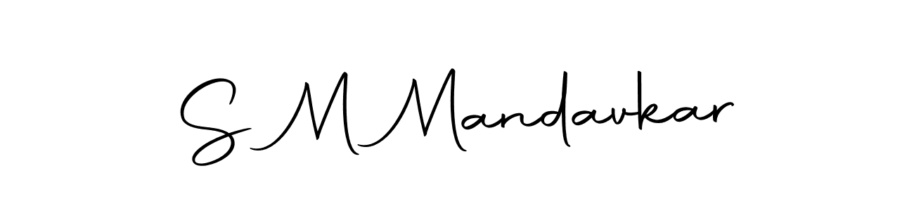 Make a beautiful signature design for name S M Mandavkar. With this signature (Autography-DOLnW) style, you can create a handwritten signature for free. S M Mandavkar signature style 10 images and pictures png