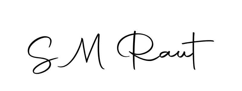 How to make S M Raut signature? Autography-DOLnW is a professional autograph style. Create handwritten signature for S M Raut name. S M Raut signature style 10 images and pictures png