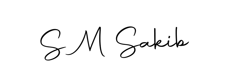 Make a beautiful signature design for name S M Sakib. With this signature (Autography-DOLnW) style, you can create a handwritten signature for free. S M Sakib signature style 10 images and pictures png