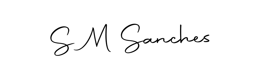 S M Sanches stylish signature style. Best Handwritten Sign (Autography-DOLnW) for my name. Handwritten Signature Collection Ideas for my name S M Sanches. S M Sanches signature style 10 images and pictures png
