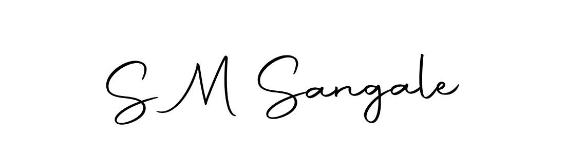 Create a beautiful signature design for name S M Sangale. With this signature (Autography-DOLnW) fonts, you can make a handwritten signature for free. S M Sangale signature style 10 images and pictures png