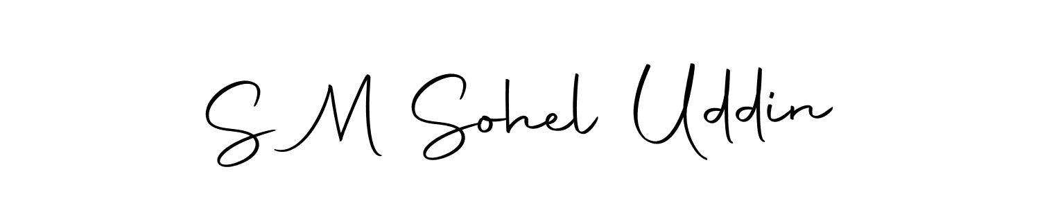 Make a beautiful signature design for name S M Sohel Uddin. With this signature (Autography-DOLnW) style, you can create a handwritten signature for free. S M Sohel Uddin signature style 10 images and pictures png