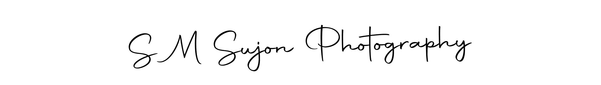 How to make S M Sujon Photography name signature. Use Autography-DOLnW style for creating short signs online. This is the latest handwritten sign. S M Sujon Photography signature style 10 images and pictures png