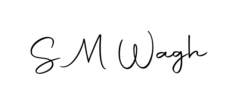 The best way (Autography-DOLnW) to make a short signature is to pick only two or three words in your name. The name S M Wagh include a total of six letters. For converting this name. S M Wagh signature style 10 images and pictures png