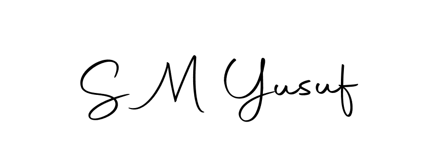 Make a beautiful signature design for name S M Yusuf. With this signature (Autography-DOLnW) style, you can create a handwritten signature for free. S M Yusuf signature style 10 images and pictures png