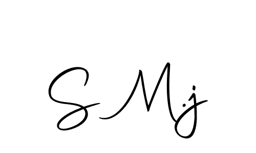 Design your own signature with our free online signature maker. With this signature software, you can create a handwritten (Autography-DOLnW) signature for name S M.j. S M.j signature style 10 images and pictures png
