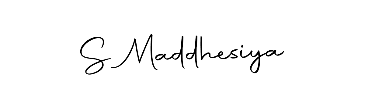 How to make S Maddhesiya signature? Autography-DOLnW is a professional autograph style. Create handwritten signature for S Maddhesiya name. S Maddhesiya signature style 10 images and pictures png