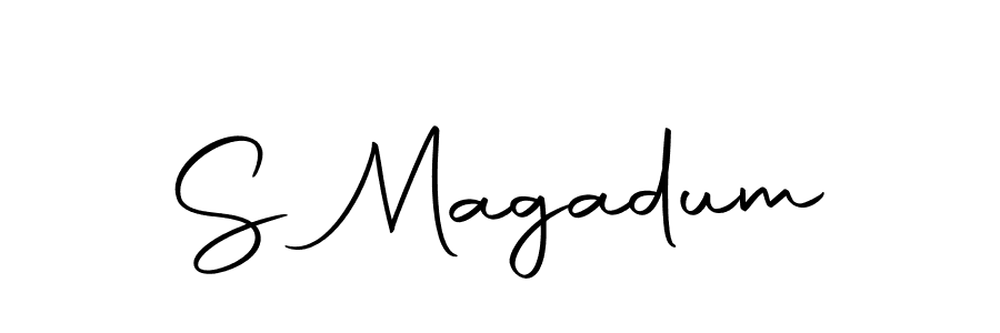 Create a beautiful signature design for name S Magadum. With this signature (Autography-DOLnW) fonts, you can make a handwritten signature for free. S Magadum signature style 10 images and pictures png