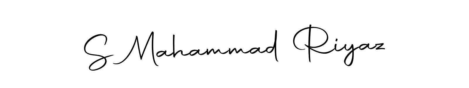 Use a signature maker to create a handwritten signature online. With this signature software, you can design (Autography-DOLnW) your own signature for name S Mahammad Riyaz. S Mahammad Riyaz signature style 10 images and pictures png