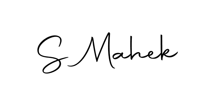 The best way (Autography-DOLnW) to make a short signature is to pick only two or three words in your name. The name S Mahek include a total of six letters. For converting this name. S Mahek signature style 10 images and pictures png