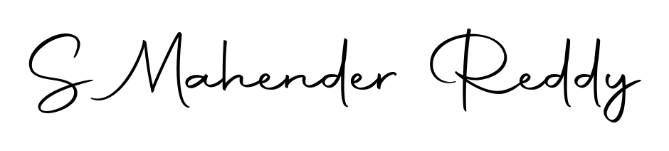 Also You can easily find your signature by using the search form. We will create S Mahender Reddy name handwritten signature images for you free of cost using Autography-DOLnW sign style. S Mahender Reddy signature style 10 images and pictures png