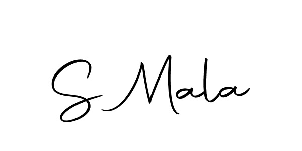 You should practise on your own different ways (Autography-DOLnW) to write your name (S Mala) in signature. don't let someone else do it for you. S Mala signature style 10 images and pictures png