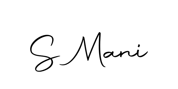 How to make S Mani name signature. Use Autography-DOLnW style for creating short signs online. This is the latest handwritten sign. S Mani signature style 10 images and pictures png
