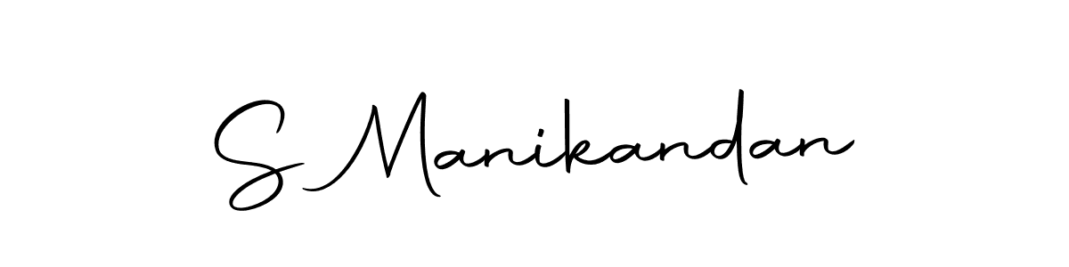 How to make S Manikandan name signature. Use Autography-DOLnW style for creating short signs online. This is the latest handwritten sign. S Manikandan signature style 10 images and pictures png