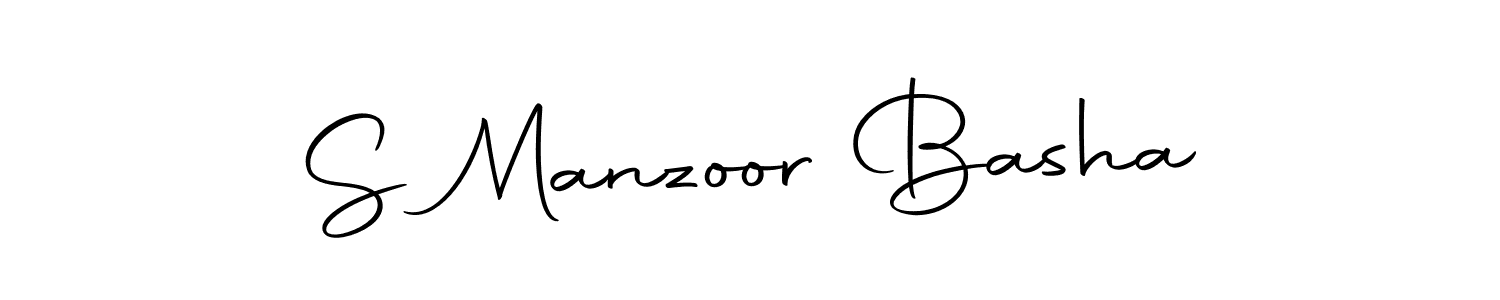 Design your own signature with our free online signature maker. With this signature software, you can create a handwritten (Autography-DOLnW) signature for name S Manzoor Basha. S Manzoor Basha signature style 10 images and pictures png
