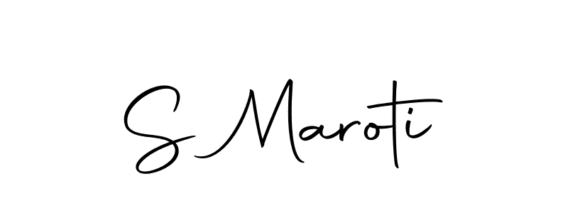 You should practise on your own different ways (Autography-DOLnW) to write your name (S Maroti) in signature. don't let someone else do it for you. S Maroti signature style 10 images and pictures png