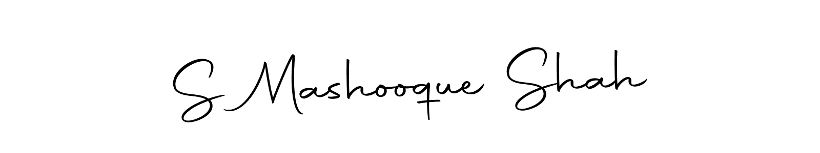 The best way (Autography-DOLnW) to make a short signature is to pick only two or three words in your name. The name S Mashooque Shah include a total of six letters. For converting this name. S Mashooque Shah signature style 10 images and pictures png