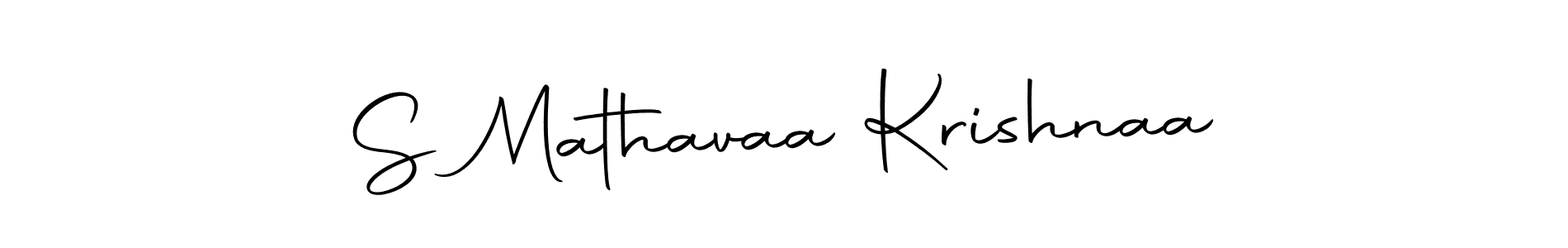 Also we have S Mathavaa Krishnaa name is the best signature style. Create professional handwritten signature collection using Autography-DOLnW autograph style. S Mathavaa Krishnaa signature style 10 images and pictures png