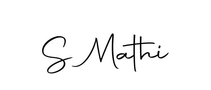 You should practise on your own different ways (Autography-DOLnW) to write your name (S Mathi) in signature. don't let someone else do it for you. S Mathi signature style 10 images and pictures png