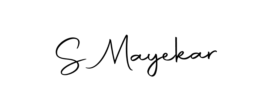 You should practise on your own different ways (Autography-DOLnW) to write your name (S Mayekar) in signature. don't let someone else do it for you. S Mayekar signature style 10 images and pictures png