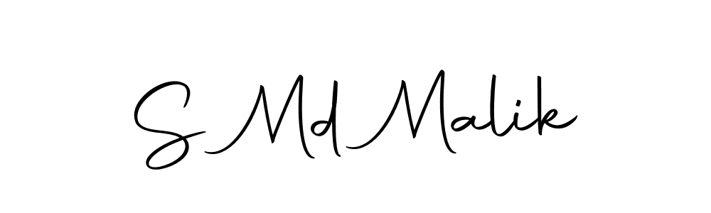 Use a signature maker to create a handwritten signature online. With this signature software, you can design (Autography-DOLnW) your own signature for name S Md Malik. S Md Malik signature style 10 images and pictures png