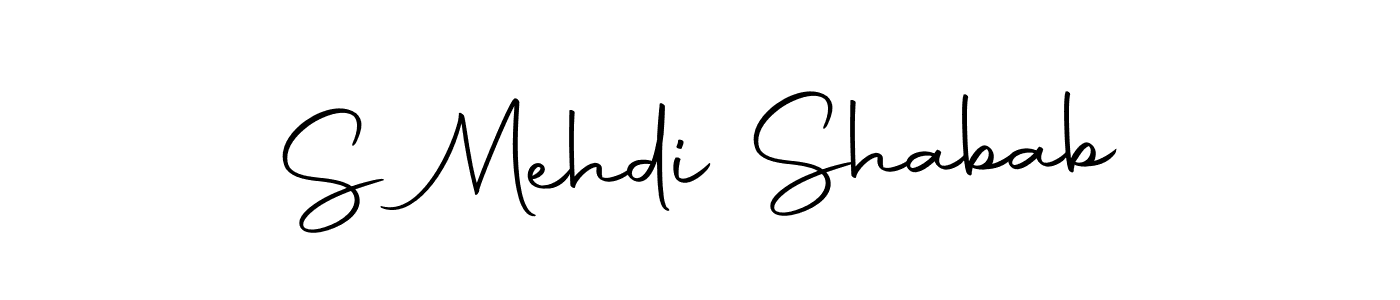 if you are searching for the best signature style for your name S Mehdi Shabab. so please give up your signature search. here we have designed multiple signature styles  using Autography-DOLnW. S Mehdi Shabab signature style 10 images and pictures png