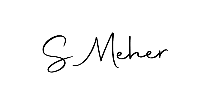 Use a signature maker to create a handwritten signature online. With this signature software, you can design (Autography-DOLnW) your own signature for name S Meher. S Meher signature style 10 images and pictures png