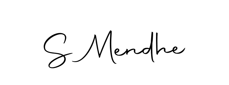 Make a beautiful signature design for name S Mendhe. With this signature (Autography-DOLnW) style, you can create a handwritten signature for free. S Mendhe signature style 10 images and pictures png