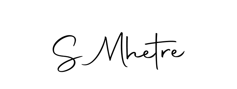The best way (Autography-DOLnW) to make a short signature is to pick only two or three words in your name. The name S Mhetre include a total of six letters. For converting this name. S Mhetre signature style 10 images and pictures png
